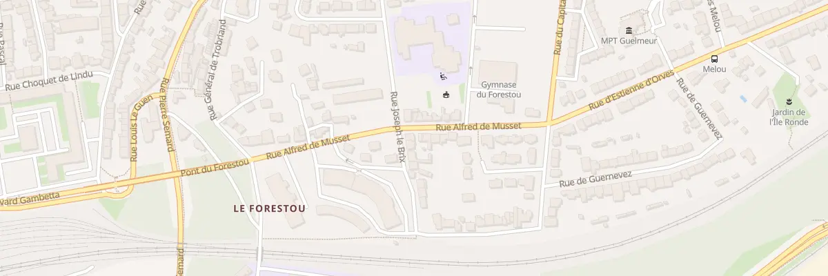 Plan du 5 Rue Joseph Le Brix à Brest