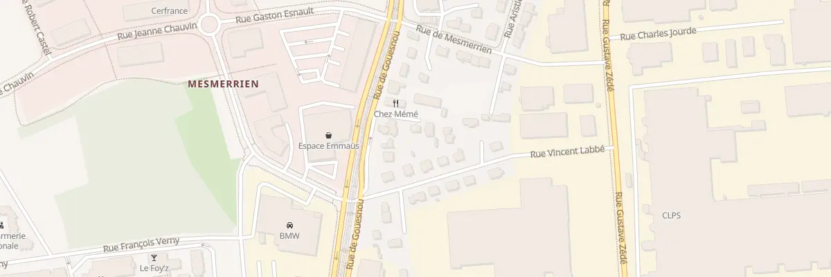 Plan du 205 Rue de Gouesnou à Brest