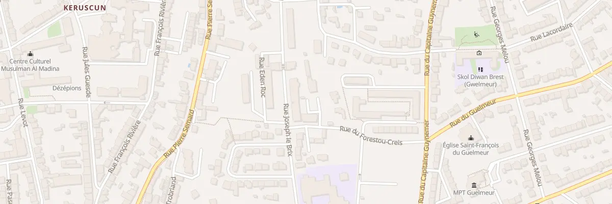 Plan du 21D Rue Forestou Creis à Brest