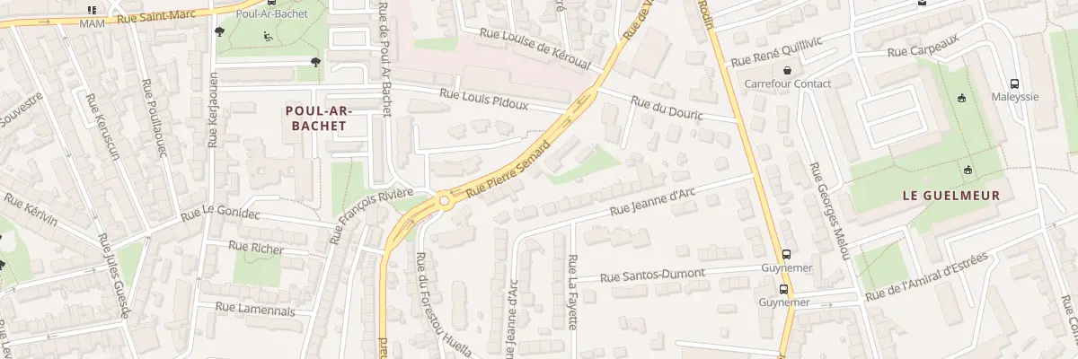 Plan du 60 Rue Pierre Sémard à Brest
