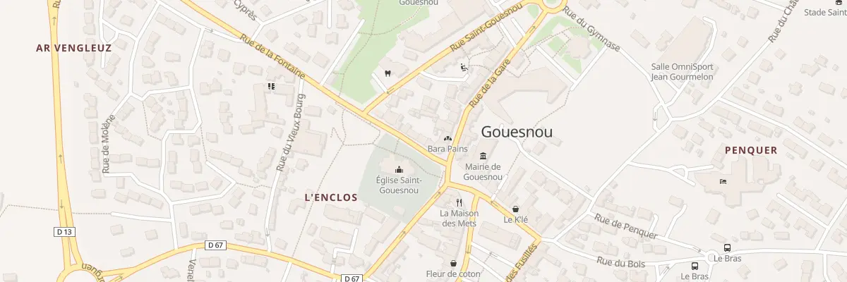Plan du 4 Rue de la Fontaine à Gouesnou