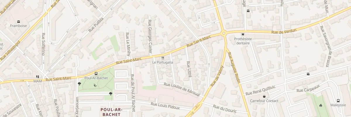 Plan du 13 Rue Lakanal à Brest