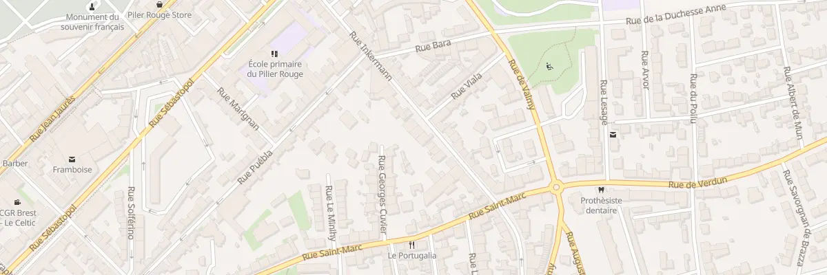 Plan du 43 Rue Inkermann à Brest