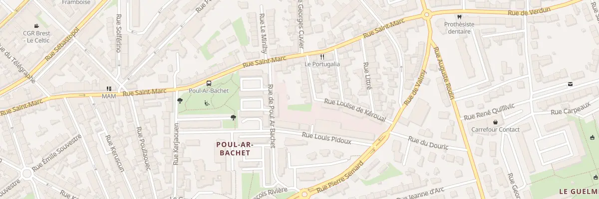 Plan du 13 Rue Chaptal à Brest