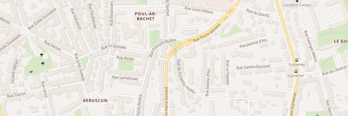 Plan du 74 Rue Pierre Sémard à Brest