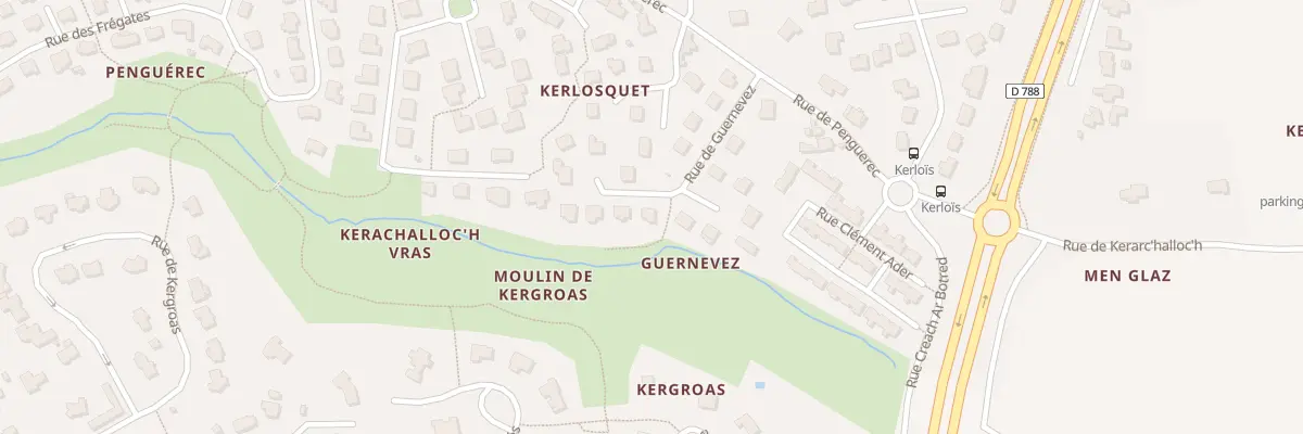 Plan du 17 Rue Guernevez à Gouesnou