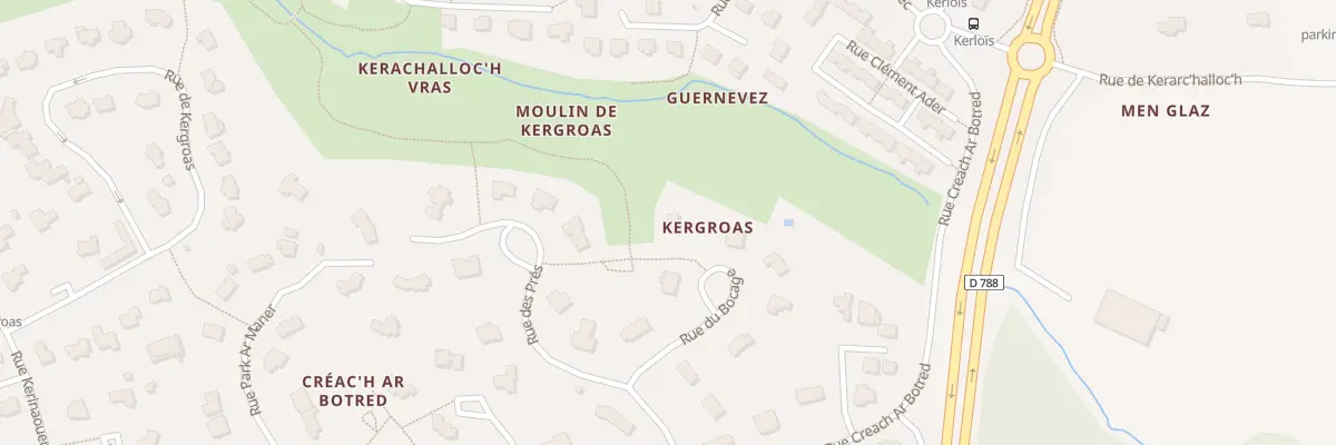 Plan du 10 Rue du Bocage à Gouesnou
