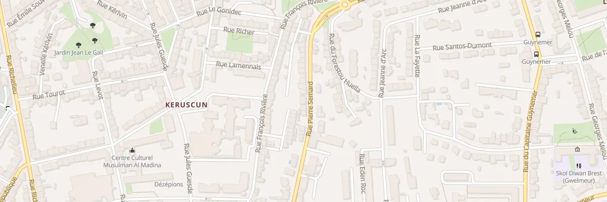 Plan du 83B Rue Pierre Sémard à Brest