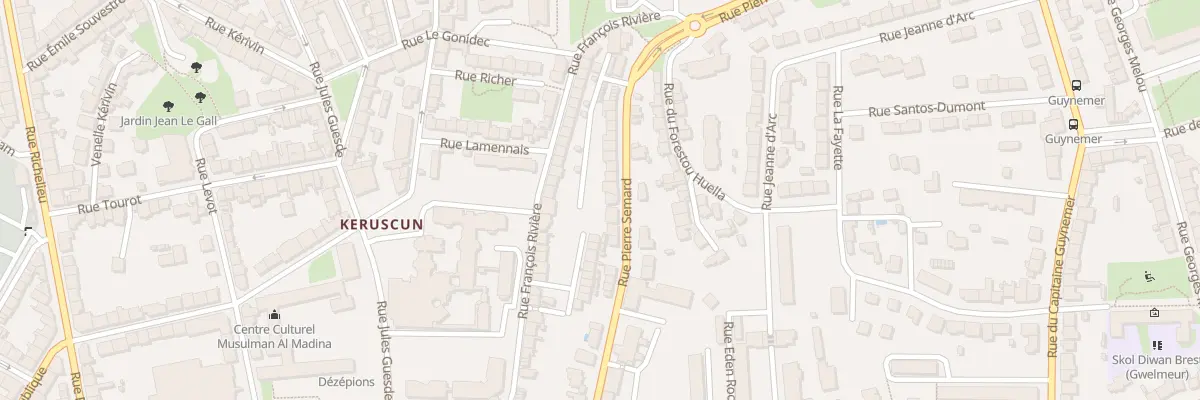Plan du 83 Rue Pierre Sémard à Brest