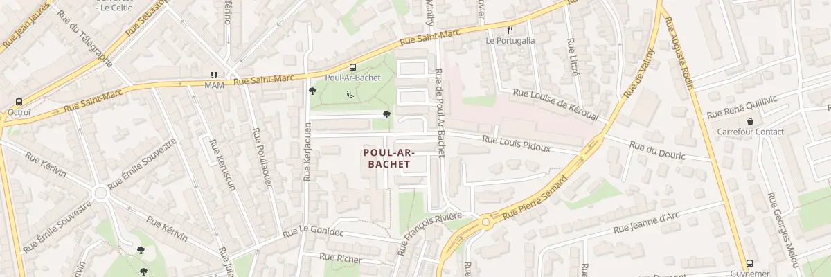 Plan du 22 Rue de Poul ar Bachet à Brest
