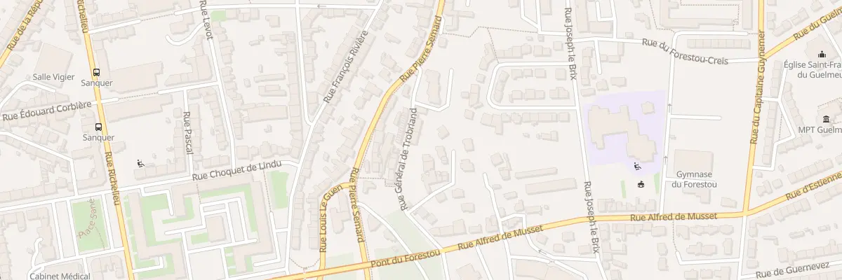 Plan du 16 Rue Général de Trobriand à Brest