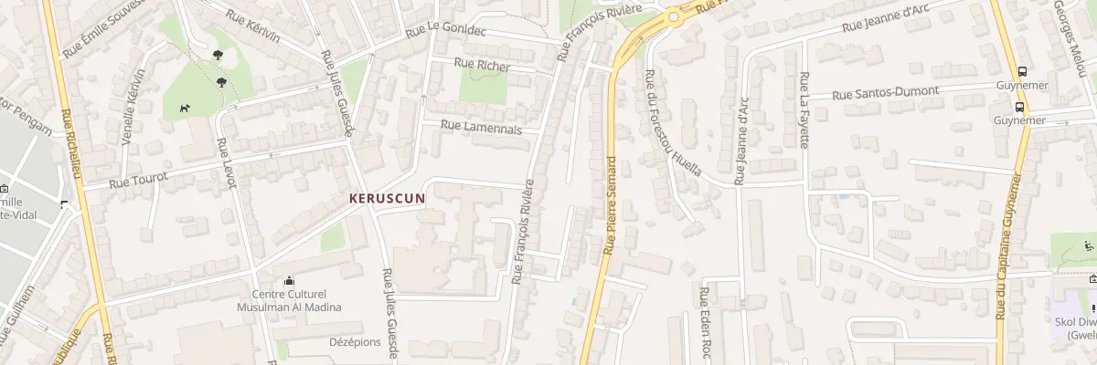 Plan du 63 Rue François Rivière à Brest