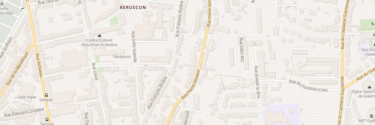 Plan du 107 Rue Pierre Sémard à Brest