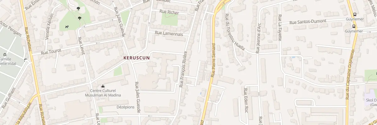 Plan du 59 Rue François Rivière à Brest