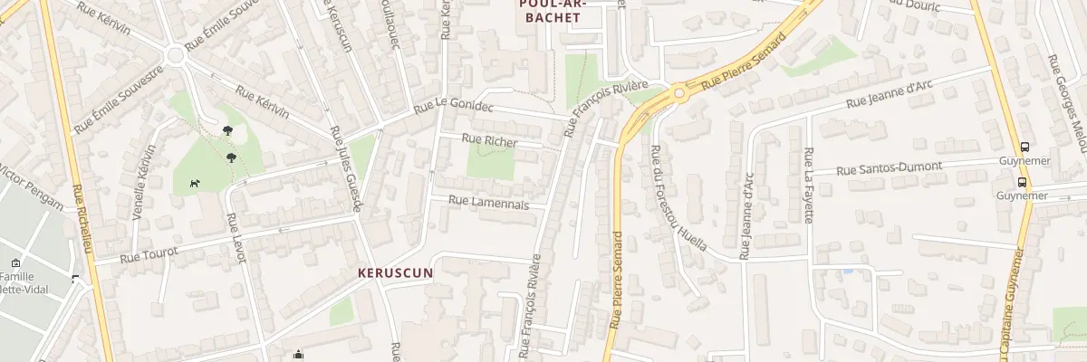 Plan du 60 Rue François Rivière à Brest