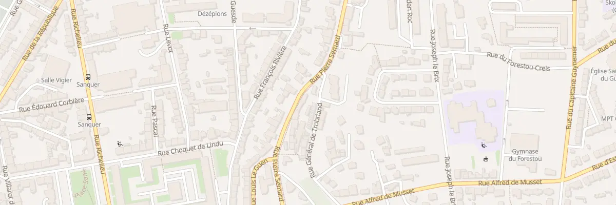 Plan du 140 Rue Pierre Sémard à Brest