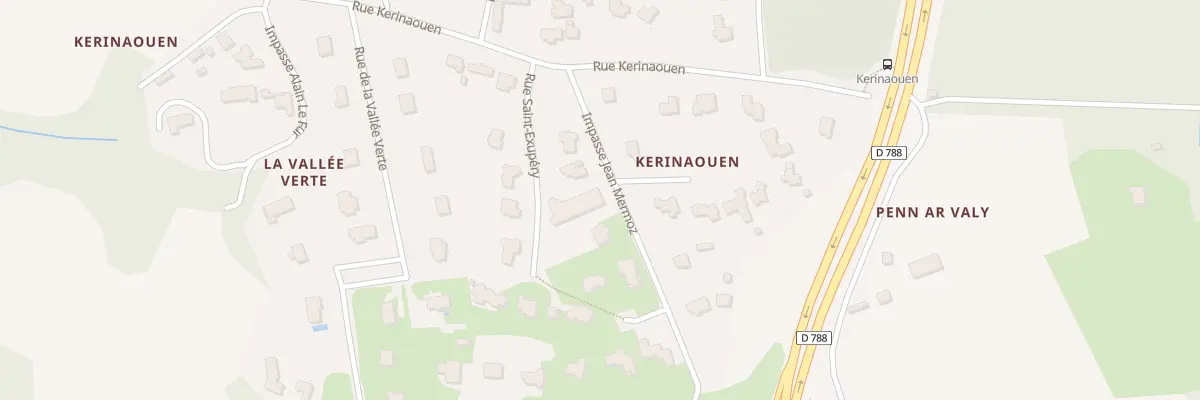 Plan du 4 Imp Jean Mermoz à Gouesnou