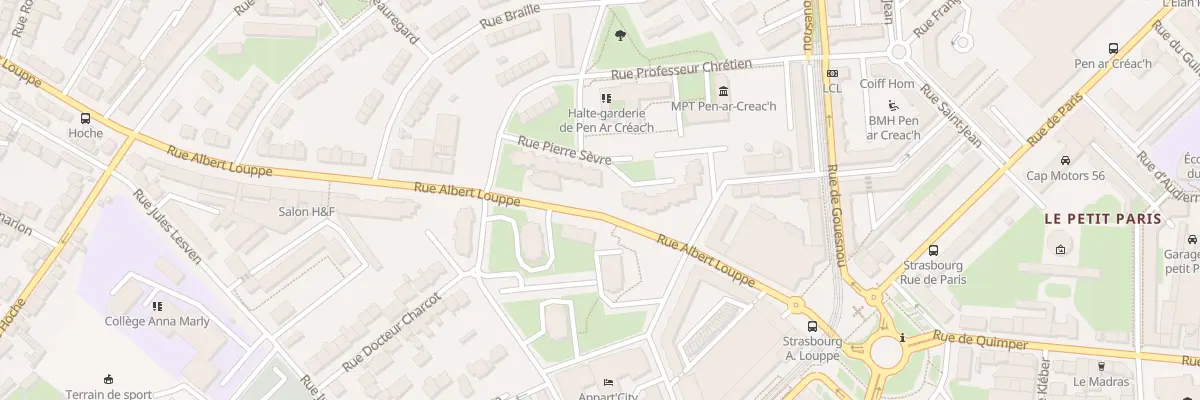 Plan du 11 Rue Pierre Sèvre à Brest