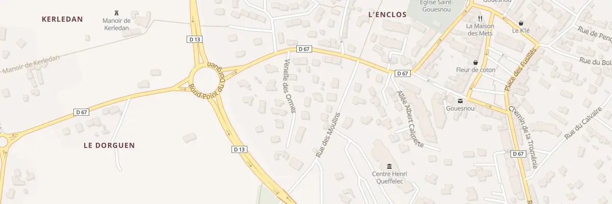 Plan du 1B Ven des Ormes à Gouesnou