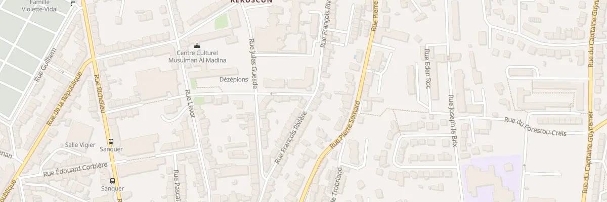 Plan du 20 Rue François Rivière à Brest