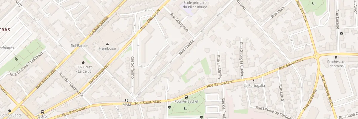 Plan du 17B Rue Puébla à Brest