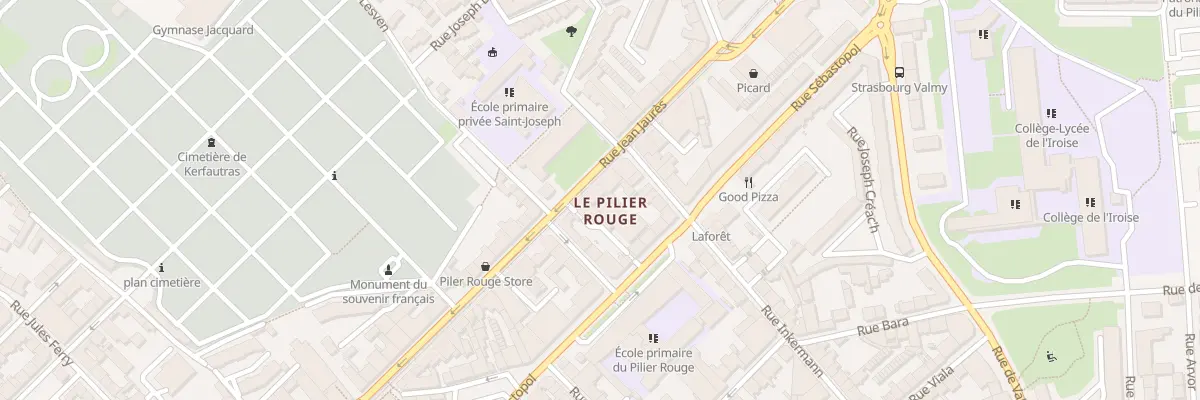 Plan du 243 Rue Jean Jaurès à Brest