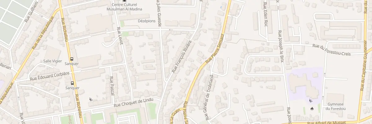 Plan du 15 Rue François Rivière à Brest