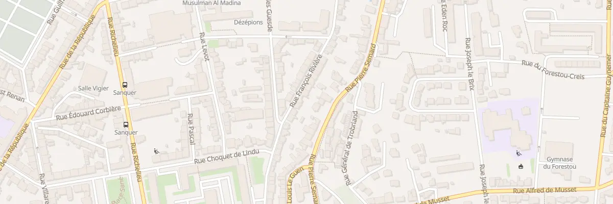 Plan du 7 Rue François Rivière à Brest
