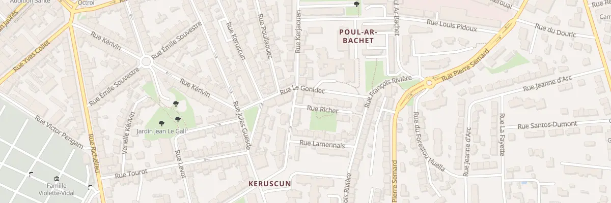 Plan du 13 Rue Richer à Brest