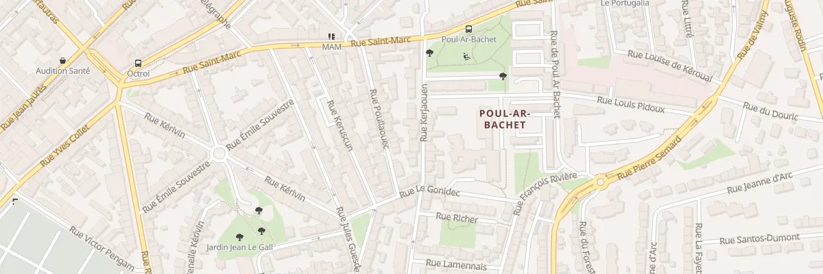 Plan du 38 Rue Kerjaouen à Brest