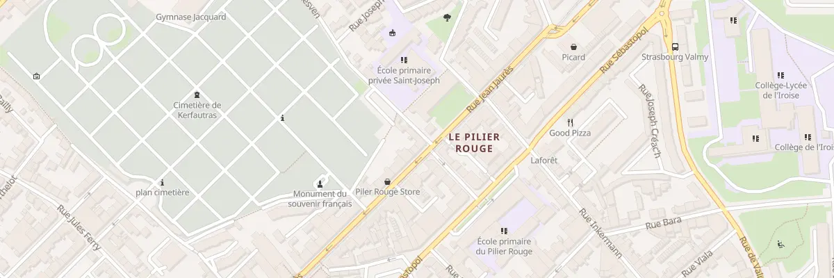Plan du 2 Rue Jules Lesven à Brest