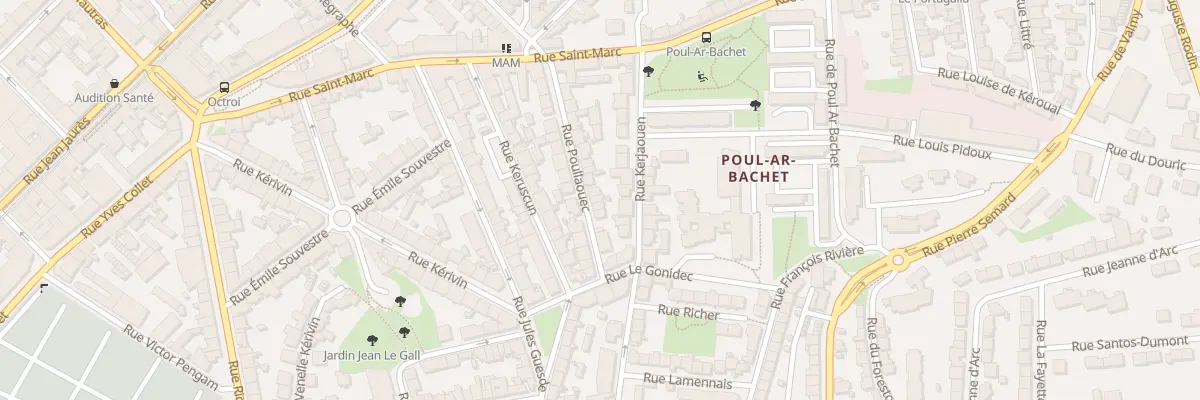 Plan du 7 Rue Poullaouec à Brest