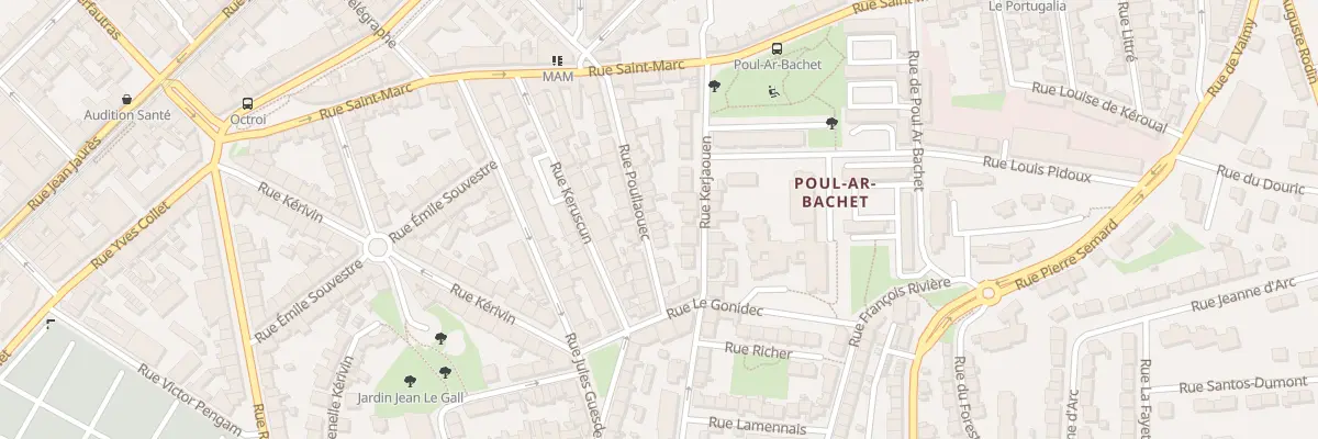 Plan du 7B Rue Poullaouec à Brest