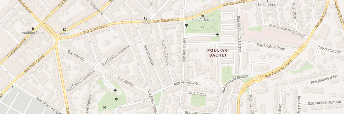 Plan du 9 Rue Poullaouec à Brest