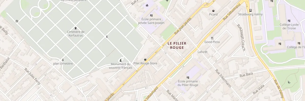 Plan du 234 Rue Jean Jaurès à Brest