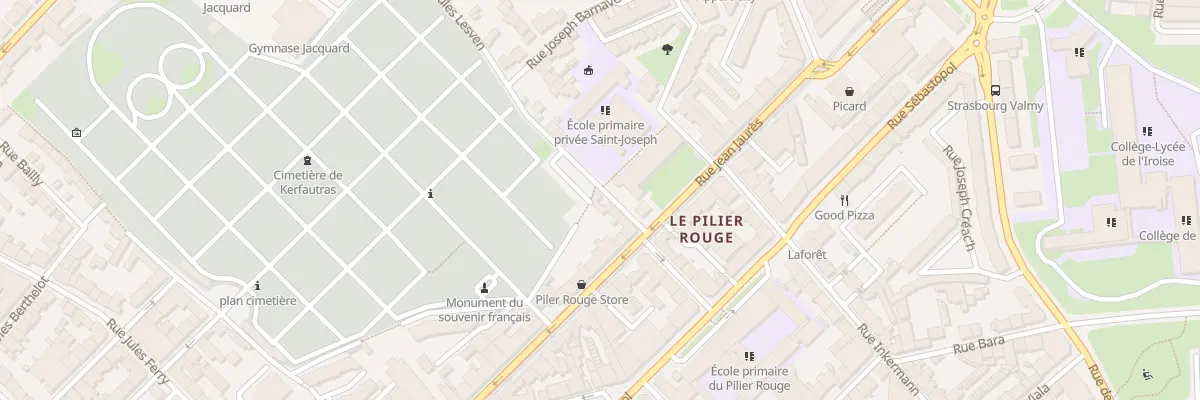 Plan du 6 Rue Jules Lesven à Brest