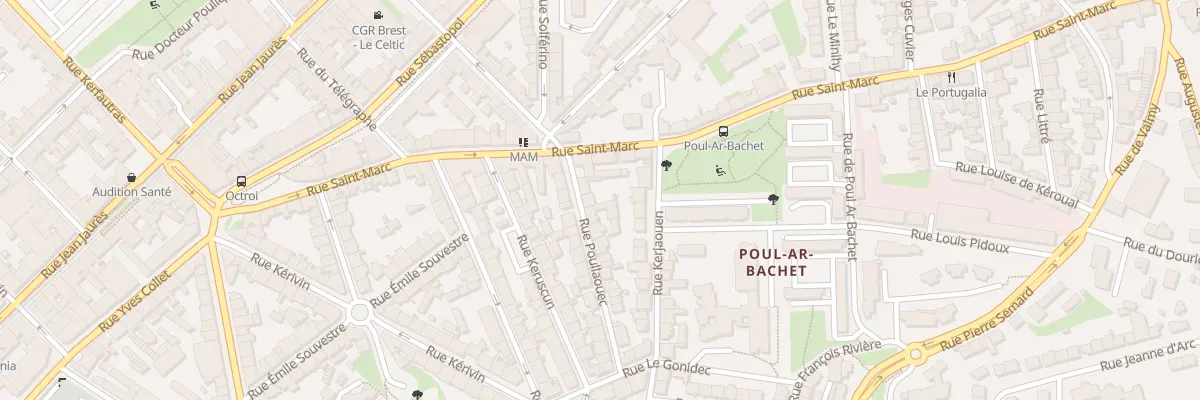 Plan du 21 Rue Poullaouec à Brest