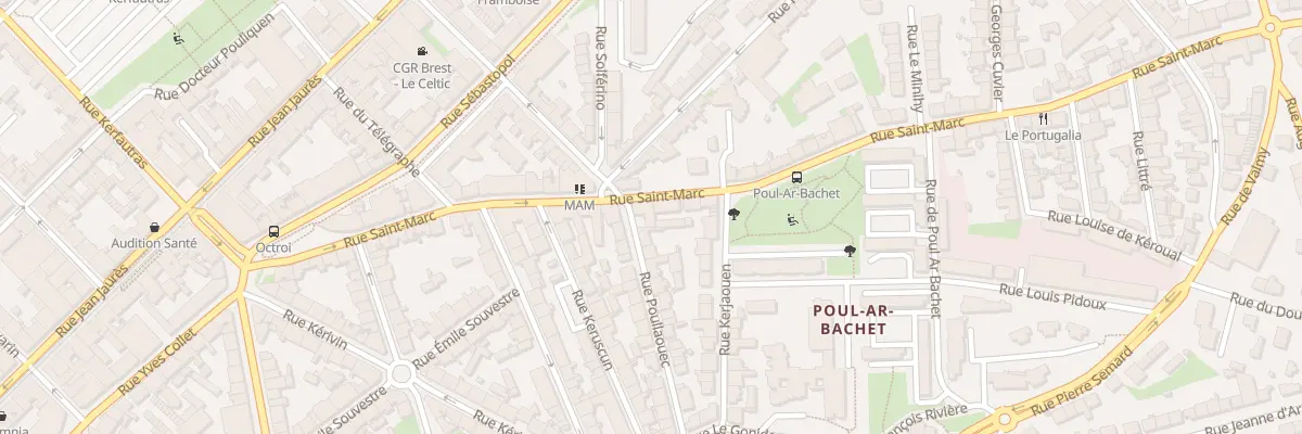 Plan du 25 Rue Poullaouec à Brest