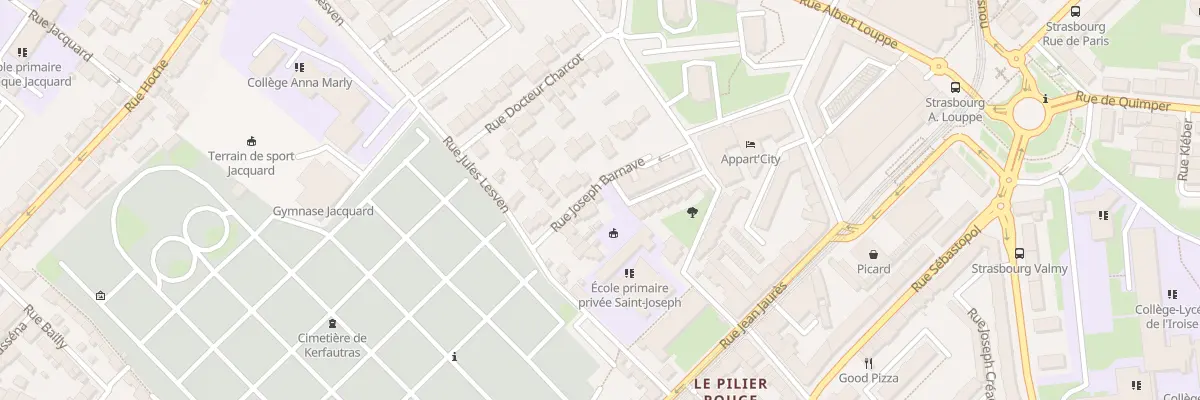 Plan du 5 Rue Barnave Joseph à Brest