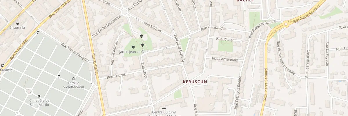 Plan du 66 Rue Jules Guesde à Brest