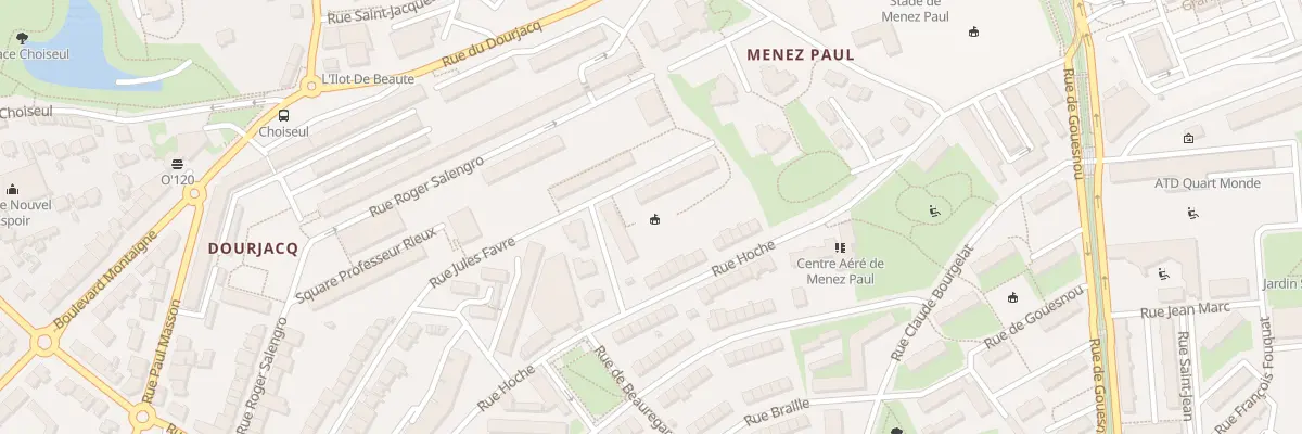 Plan du 28 Rue Roger Salengro à Brest