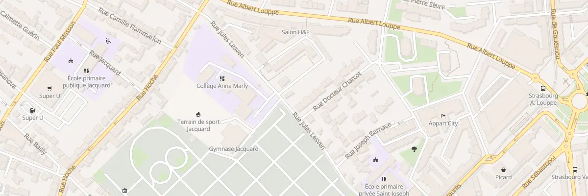 Plan du 23 Rue Jules Lesven à Brest