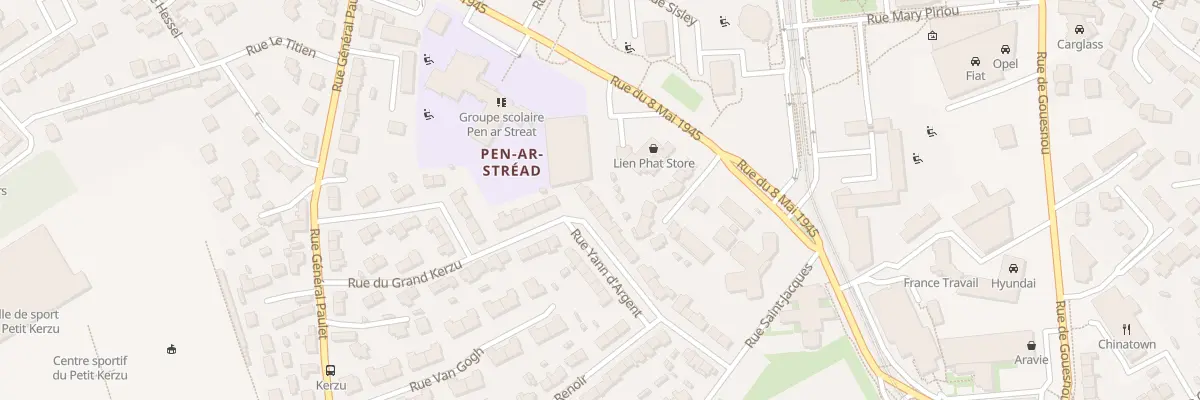 Plan du 27 Rue Yan’ Dargent à Brest