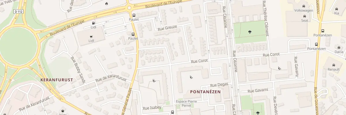 Plan du 110 Rue Leonor Fini à Brest