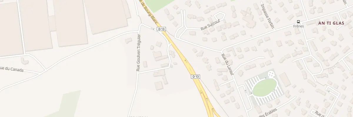 Plan du 1330 Rte de Bourg-Blanc à Gouesnou