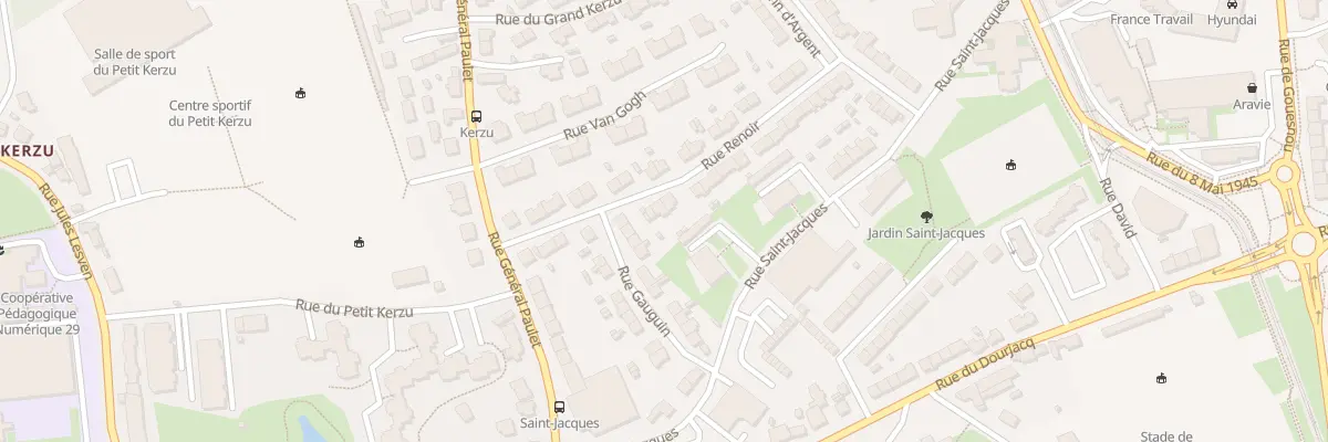 Plan du 5 Rue Renoir à Brest