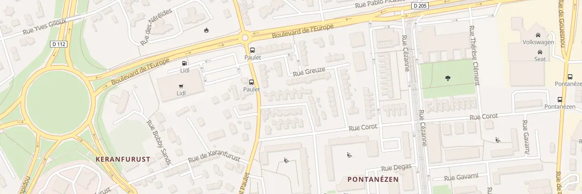 Plan du 50 Rue Leonor Fini à Brest