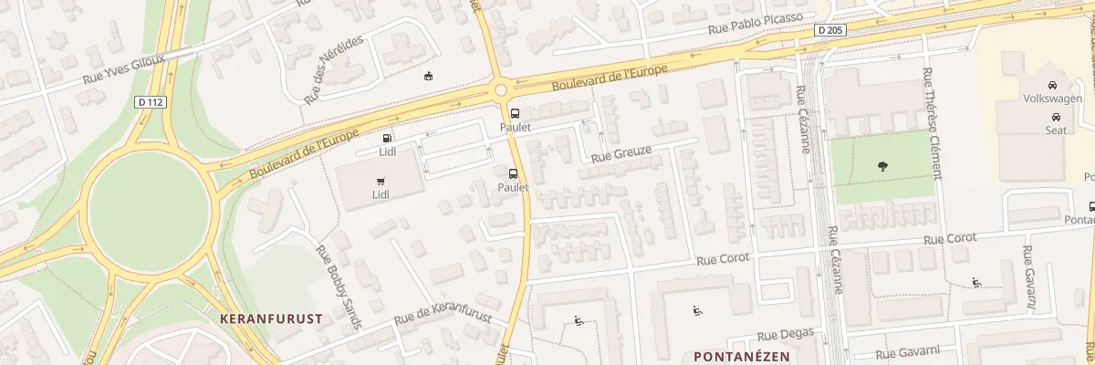 Plan du 131 Rue Général Paulet à Brest
