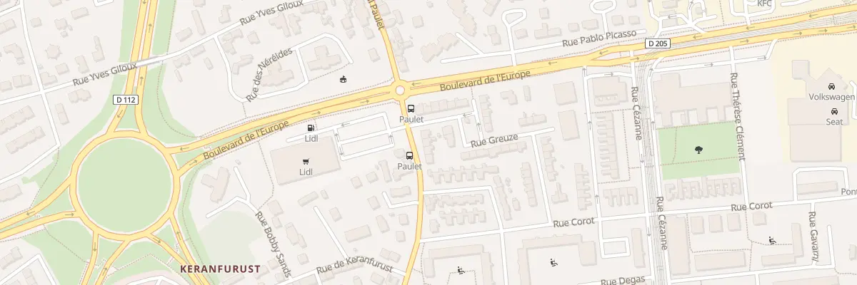 Plan du 135 Rue Général Paulet à Brest