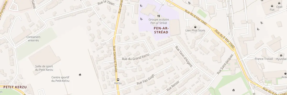 Plan du 11 Rue Gal Mussat à Brest